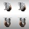 Service Caster 3 Inch SS High Temp Glass Filled Nylon Top Plate Caster Set with 2 Brake 2 Rigid SCC-SS20S314-GFNSHT-TLB-2-R-2 - alternate 1